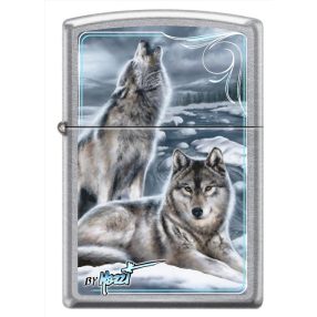   Zippo öngyújtó ajándék gravírozással - 207 Mazzi - Winter 001176 Wolf, Farkas