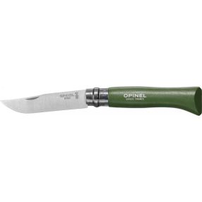   Opinel No.08 Inox zsebkés, khaki, ajándék gravírozással - 001980