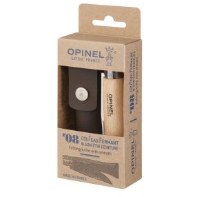   Opinel - "Tradition Inox" Zsebkés N°08, tokkal, ajándék gravírozással - rozsdamentes acél, 8,5cm - 03809