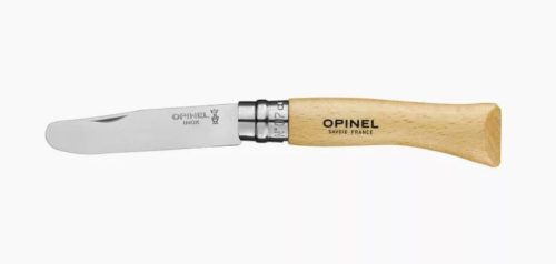 Opinel My First Zsebkés N°07, ajándék gravírozással, Bükkfa - rozsdamentes acél, 8cm - 03835