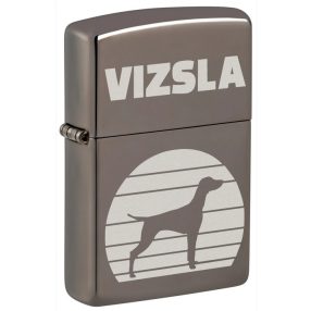   Zippo öngyújtó ajándék gravírozással - 150 Black Ice Vizsla Design