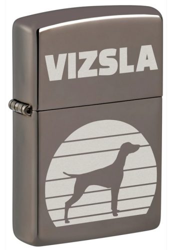 Zippo öngyújtó ajándék gravírozással - 150 Black Ice Vizsla Design