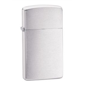   Zippo öngyújtó ajándék gravírozással - 1600 Slim Br Finish Chrm