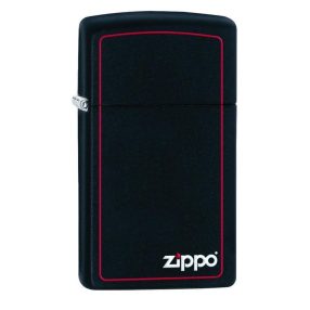   Zippo öngyújtó ajándék gravírozással - 1618zb Slim Black