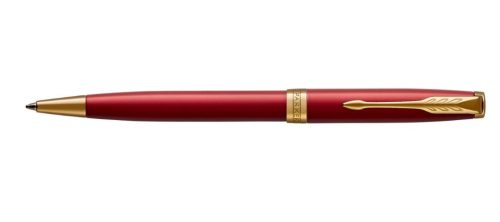 Parker Royal Sonnet Golyóstoll ajándék gravírozással, Piros, Arany Klipsz - 1931476