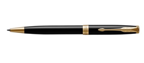 Parker Royal Sonnet Golyóstoll ajándék gravírozással, Lakk Fekete, Arany Klipsz - 1931497