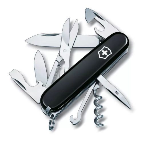 Victorinox bicska ajándék gravírozással - Climber | Fekete 1.3703.3
