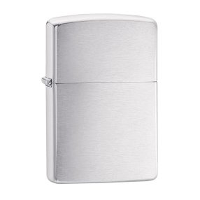   Zippo öngyújtó ajándék gravírozással - 200 Reg Brush Fin Chrome