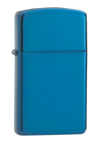 Zippo öngyújtó ajándék gravírozással - 20494 Slim Hi Pol Blue