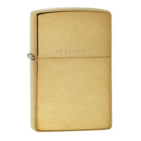   Zippo öngyújtó ajándék gravírozással - 204 Reg Br Fin Solid Brss