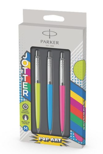 Parket Jotter golyóstoll szett ajándék gravírozással - Lime, égkék, pink, ezüst klipsz 2141359