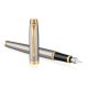 Parker Royal IM Essential töltőtoll ajándék gravírozással - Rozsdamentes acél, arany klipsz 1931649