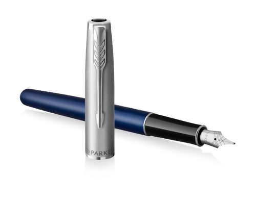 Parker Royal Sonnet Töltőtoll ajándék gravírozással, Kék+Rozsdamentes Acél, Ezüst Klipsz - 2146747