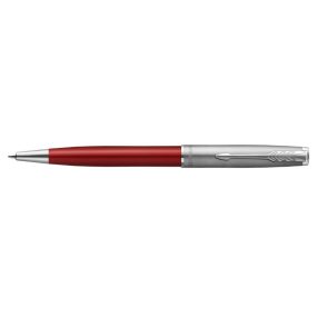   Parker Royal Sonnet Golyóstoll ajándék gravírozással, Piros+Rozsdamentes Acél, Ezüst Klipsz - 2146851