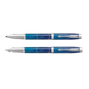   Parker Royal IM Premium Töltőtoll és Roller szett ajándék gravírozással, The Last Frontier Sugmerge Ezüst Klipsz - 2169012