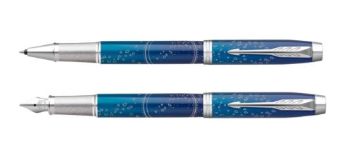Parker Royal IM Premium Töltőtoll és Roller szett ajándék gravírozással, The Last Frontier Sugmerge Ezüst Klipsz - 2169012