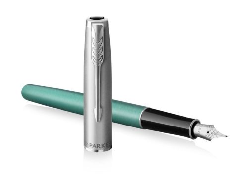 Parker Royal Sonnet Töltőtoll ajándék gravírozással, Zöld+Rozsdamentes Acél, Ezüst Klipsz - 2169362