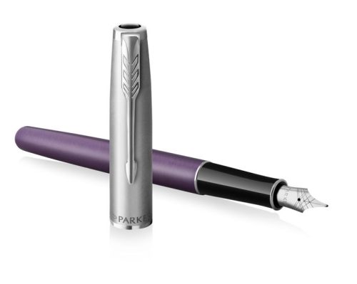 Parker Royal Sonnet Töltőtoll ajándék gravírozással, Lila+Rozsdamentes Acél, Ezüst Klipsz - 2169366