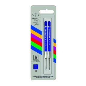   Parker Royal Golyóstoll Betét Economy Kék F 2DB/BL - 2166542, 2170129