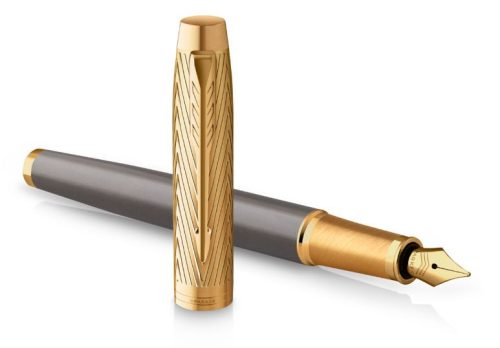 Parker Royal IM Pioneer Arrow töltőtoll ajándék gravírozással Szürke, Cizellált, Arany klipsz - 2200956
