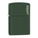 Zippo öngyújtó ajándék gravírozással - 221ZL Green Matte