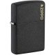 Zippo öngyújtó ajándék gravírozással - 236ZL Reg Black Crackle Zoppo Logo