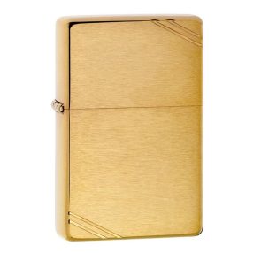   Zippo öngyújtó ajándék gravírozással - 240 Vintage Br Fin Brass