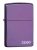 Zippo öngyújtó ajándék gravírozással - 24747ZL High Polish Purple Zippo Logo Lasered