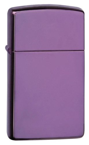 Zippo öngyújtó ajándék gravírozással - 28124 Slim High Polish Purple