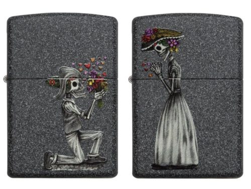 Zippo öngyújtó ajándék gravírozással, 2 db - 28987 Day Of Dead Skulls Set