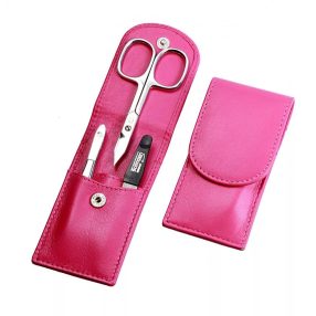   Női manikűrkészlet ajándék gravírozással | Kis Úti | Rozsdamentes | Magenta - 3010-0950