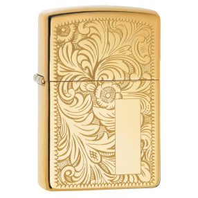   Zippo öngyújtó ajándék gravírozással - 352B Reg Brass Venetian