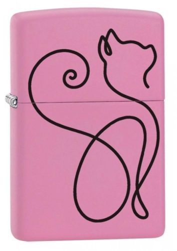 Zippo öngyújtó ajándék gravírozással - 238 One Line Cat Design 2 413536