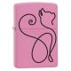 Zippo öngyújtó ajándék gravírozással - 238 One Line Cat Design 2 413536