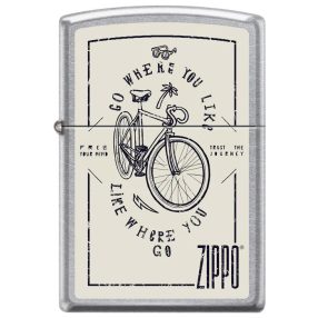   Zippo öngyújtó ajándék gravírozással - 415794 Gear Bike Print