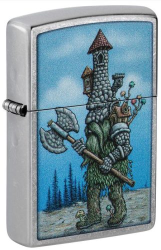 Zippo öngyújtó ajándék gravírozással - 46246 Knight Monster Design