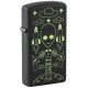 Zippo öngyújtó ajándék gravírozással - 46691 Slim Alien Design