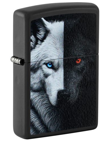 Zippo öngyújtó ajándék gravírozással - 46694 Wolf Design 
