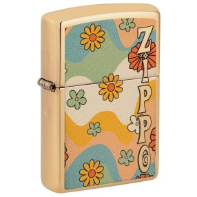   Zippo öngyújtó ajándék gravírozással - 48503 Zippo Flower Power