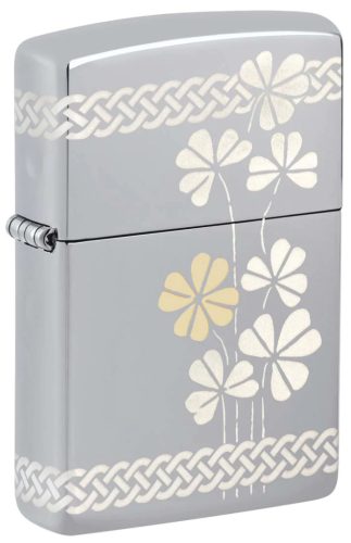 Zippo öngyújtó ajándék gravírozással - 48586 Clover Design