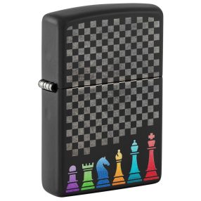   Zippo öngyújtó ajándék gravírozással - 48662 Colored Chess Pieces Design