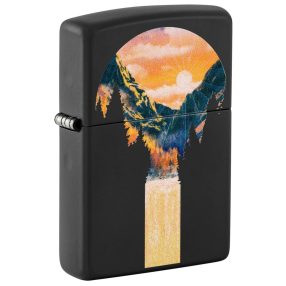   Zippo öngyújtó ajándék gravírozással - 48676 Mountain Waterfall Design