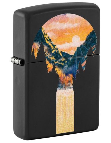 Zippo öngyújtó ajándék gravírozással - 48676 Mountain Waterfall Design