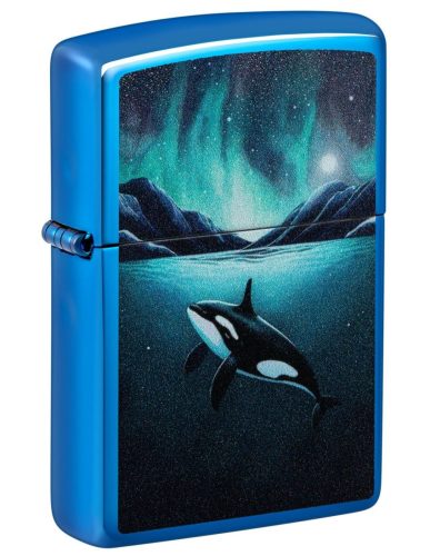 Zippo öngyújtó ajándék gravírozással - 48984 Whale Design