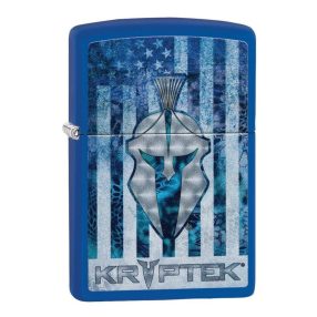   Zippo öngyújtó ajándék gravírozással - 49179 Kryptek Logo On American Flag