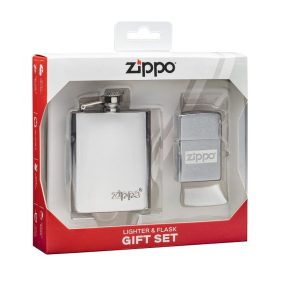   Zippo flaska és öngyújtó készlet ajándék gravírozással - 49358