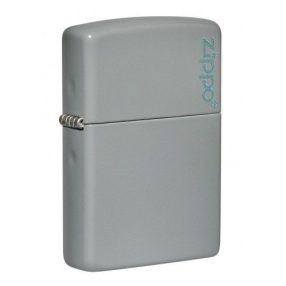   Zippo öngyújtó ajándék gravírozással - 49452ZL Flat Grey Zippo Logo