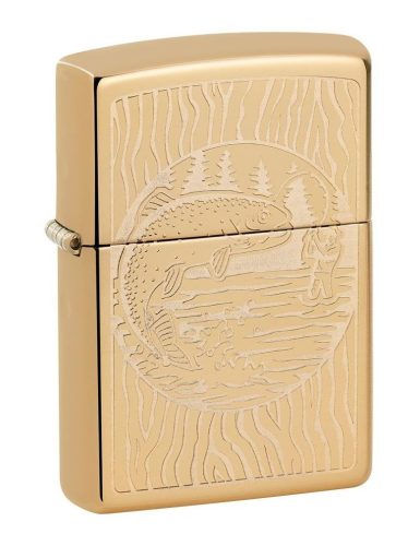 Zippo öngyújtó ajándék gravírozással - 49610 Fisherman Design