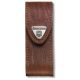 Victorinox Bőr Övtok ajándék gravírozással | Barna | Közepes | Tépőzárral - 4.0543