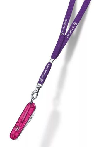 Victorinox Nyakpánt Karabinerrel | Lila - 4.1879.503